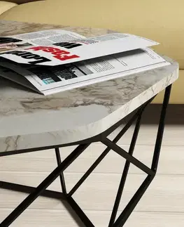 Konferenčné stolíky Konferenčný stolík Diamond White Marble