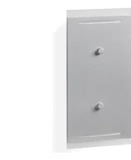 Svietidlá Telefunken 307704TF - LED Vonkajšie nástenné svietidlo 2xLED/3W/230V IP44 strieborná 307704TF