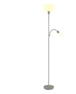 Lampy Globo 59947S - Stojacia lampa HINTON 1xE27/40W/230V + 1xE14/25W 59947S