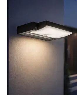 Záhradné lampy BRILAGI-LED Vonkajšie nástenné svietidlo so senzorom ANKLE LED/18W/230V 3000K IP65 77973