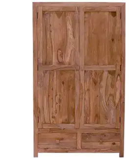 Šatníkové skrine Skriňa Kali 120x200x60 indický masív palisander