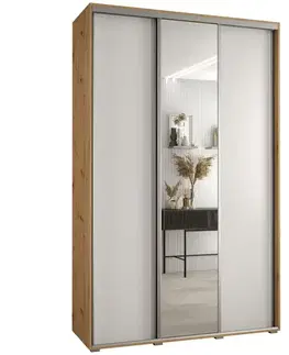 Šatníkové skrine Skriňa 45 Canaris 3 150 artisan/biela/silver