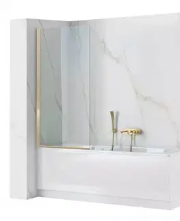 Vaňové zásteny Vaňová zástena Elegant Gold 80x140
