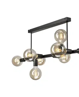 Svietidlá  Luster na tyči ASTRID 8xE27/60W/230V čierna LM-8.146/CZARNY MAT