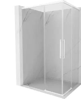 Sprchovacie kúty MEXEN/S - Rox Duo sprchovací kút posuvný 120 x 85, transparent, biela - 8C2D-110-085-20-00 8C2D-120-085-20-00