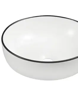 Umývadlá KERRA - Umývadlo na dosku KR-98 WH/BL 5907548123213