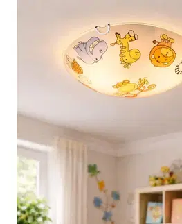 Svietidlá Globo 40607 - Detské stropné svietidlo KIDDY 2xE27ILLU/60W/230V 40607