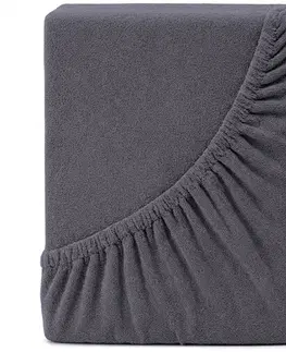 Plachty 4Home froté prestieradlo Ideál antracit, 140 x 200 cm