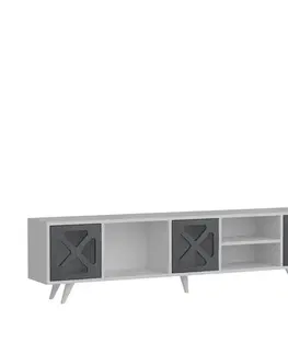 TV stolíky TV stolík Sinef - White , Anthracite