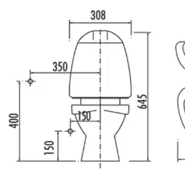 Záchody SAPHO - KID detské WC kombi vr.nádržky, zadný odpad, farebná potlač CK311.400.0F