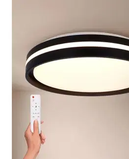 Svietidlá BRILAGI - LED Stmievateľné svietidlo NAOMI LED/48W/230V 3000-6500K pr. 39 cm čierna+DO WO800-OEM28-40