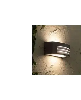 Svietidlá  Vonkajšie nástenné svietidlo OLIANA 1xE27/60W/230V IP54 antracit SKU013536