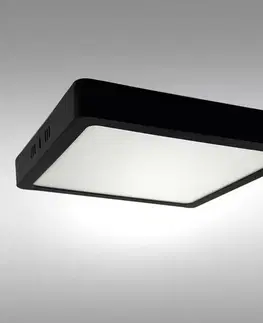 LED stropnice Stropnica LED BLOCK 18W 4200K štvorcová antracit