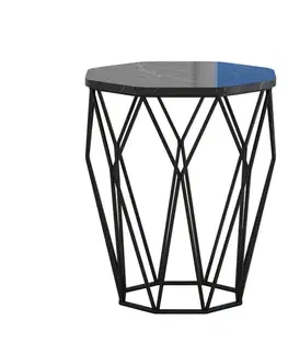 Konferenčné stolíky Príručný stolík / Odkladací stolík Sofya - Black Marble