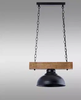 Lampy do obývačky Luster W-DR 1226/1 WOOD/CHAIN LW1