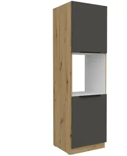 Kuchynské skrinky stojace Kuchynská skrinka Aria-Gr/Ar Anti Fingerprint 60dp-210 2f