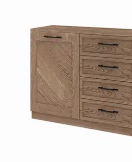 Komody a skrinky Komoda z masívu ZYCO 47, dub rustical
