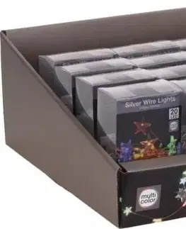 Vianočné osvetlenie Kinekus Svetlo vianočné hviezdy 20 LED farebné, hviezdy, baterky