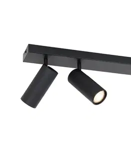Bodove svetla Inteligentný stropný reflektor čierny 2-svetelný nastaviteľný vrátane 2 Wifi GU10 50mm - Renna