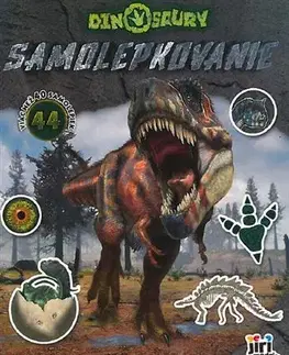 Nalepovačky, vystrihovačky, skladačky Samolepkovanie - Dinosaury