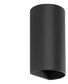 Svietidlá FARO Barcelona FARO 40539 - Nástenné svietidlo SOLE 2xGU10/8W/230V čierna zaokrúhlený 40539