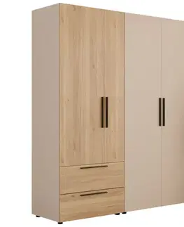 Šatníkové skrine Skriňa Moduklix Set 12 Dub Mauvella/Piesok