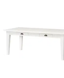 Stoly Stôl Milton white 200 x 100 x 78 cm