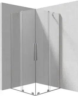 Sprchovacie kúty DEANTE - Prizma krátka ku kolmej stene/dlhá k paralelnej stene sprchovací kút, štvorcový, 100x100 cm; KPNFP10P10