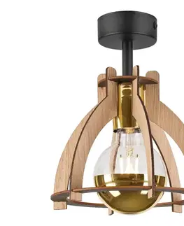 Svietidlá  Prisadený luster LANDO 1xE27/15W/230V dub LM-1.239/DĄB