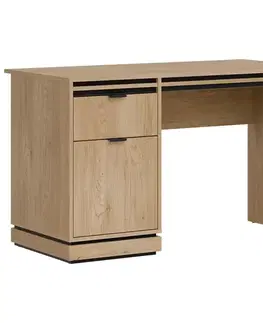 Moderné kancelárske stoly Písací stôl Ferro Fe17 Dub Crem Torro