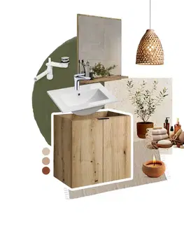 Kúpeľňový nábytok COMAD - Doska 140cm, NOVA OAK 5907611663158