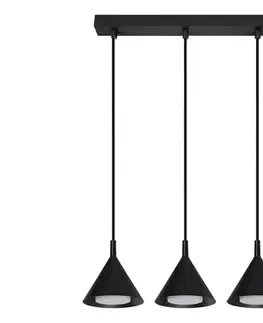 Svietidlá BRILAGI - Závesný luster na lanku CONE TRIPLE 3xGX53/15W/230V čierna WO-E14-G10-BLK-OEM