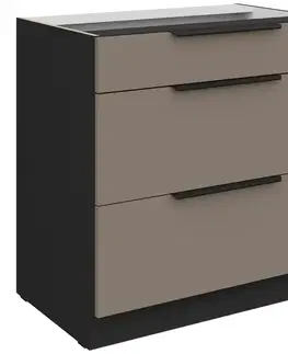Kuchynské skrinky stojace Kuchynská skrinka Aria-Ta/Bl Anti Fingerprint 80d 3s Bb