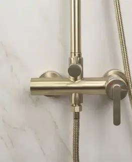Kúpeľňové batérie REA REA - Sprchový set Ontario Brush Gold REA-P9494