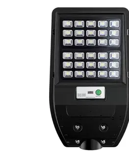 LED osvetlenie  LED Solárna pouličná lampa VIA 50W/5000 mAh 3,2V 6000K IP65 + diaľkové ovládanie EKO9093