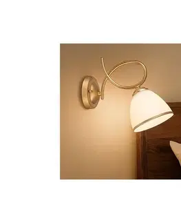 Svietidlá BRILAGI - Nástenná lampa FRED 1xE27/60W/230V zlatá 63038