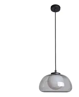 Svietidlá  PND-54637-1-BK-SG -Závesný luster na lanku AINALE 1xG9/7W/230V čierna/dymovo čierna PND-54637-1-BK-SG