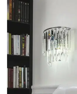 Svietidlá BRILAGI - LED Krištáľové nástenné svietidlo MOZART 2xE14/40W/230V lesklý chróm BG-17106/2W-CHR