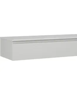 Kúpeľňový nábytok MEXEN/S - Orio kúpeľňová skrinka pod umývadlo 120 cm s doskou, 1 šuplík, sivá mat 91A10-12023-1-BFC62