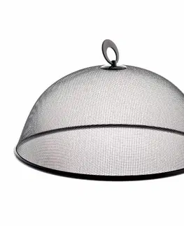 Podnosy a tácky Kovový poklop na potraviny pr. 30 cm, čierna