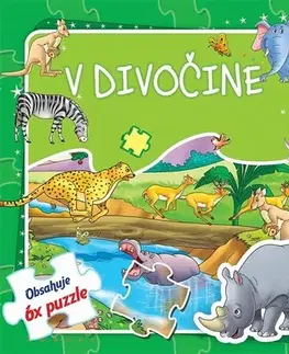 Leporelá, krabičky, puzzle knihy V divočine - Obsahuje 6x puzzle