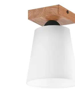 Svietidlá  Prisadený luster LULA 1xE27/60W/230V dub LM-1.200