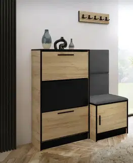 Skrinky na topánky Skrinka na topánky Kpl Foli Craft + Sivá (ITAKA 50)