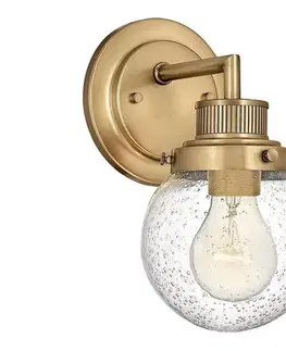 Svietidlá Elstead Quintiesse QN-POPPY1-HB-BATH - Kúpeľňové nástenné svietidlo POPPY 1xE27/60W/230V IP44 zlaté QN-POPPY1-HB-BATH