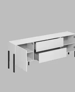 TV stolíky DEKTON 40 televízny stolík, biela
