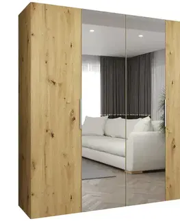 Šatníkové skrine Skriňa Marbella II 200 artisan kašmír