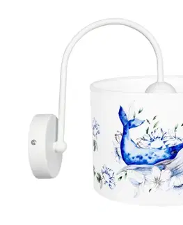 Svietidlá HEXE Detské nástenné svietidlo OCEAN 1xE27/60W/230V 0929
