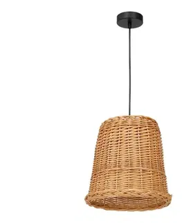 Svietidlá  Luster na lanku VIMINI 1xE27/40W/230V ratan MLP7990