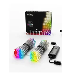 LED osvetlenie Twinkly TWS250SPP-TEU - LED RGBW vonkajšia svetelná reťaz 250xLED 23,5m IP44 Wi-Fi TWS250SPP-TEU