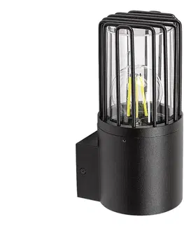 Svietidlá Rabalux 77083 - Vonkajšie nástenné svietidlo HAREN 1xE27/60W/230V IP54 čierna 77083